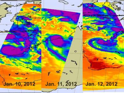 3 Days of NASA Infrared Images Show Heidi Strengthen