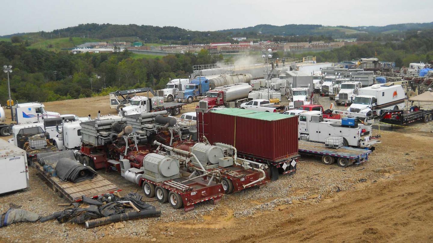 Fracking Pperation on the Marcellus Shale Formation