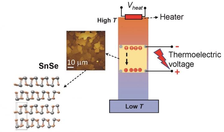 Electric Charges in a Nanostructured Tin Selenide (Snse) Thin Film