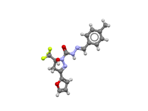 CSD structure VAQXOC - found to be a conglomerate crystal structure which has spontaneously enriched chirality on crystallization, making it useful to medicinal chemists as a starting material for chiral drugs.