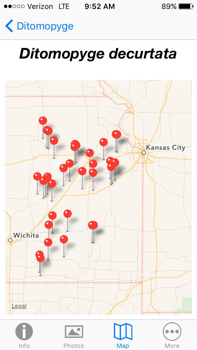 Maps Show Locations Where Fossils Have Been Found