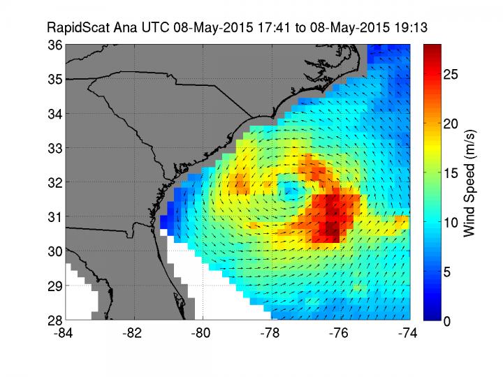 RapidScat Image of Ana