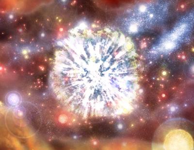 Illustration of Supernova near Galactic Center