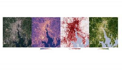 Satellite-Produced Maps of Providence, R.I.