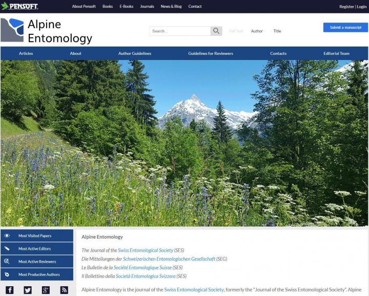 The New Website of Alpine Entomology