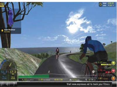 Cybercycle Bike Tour Screen