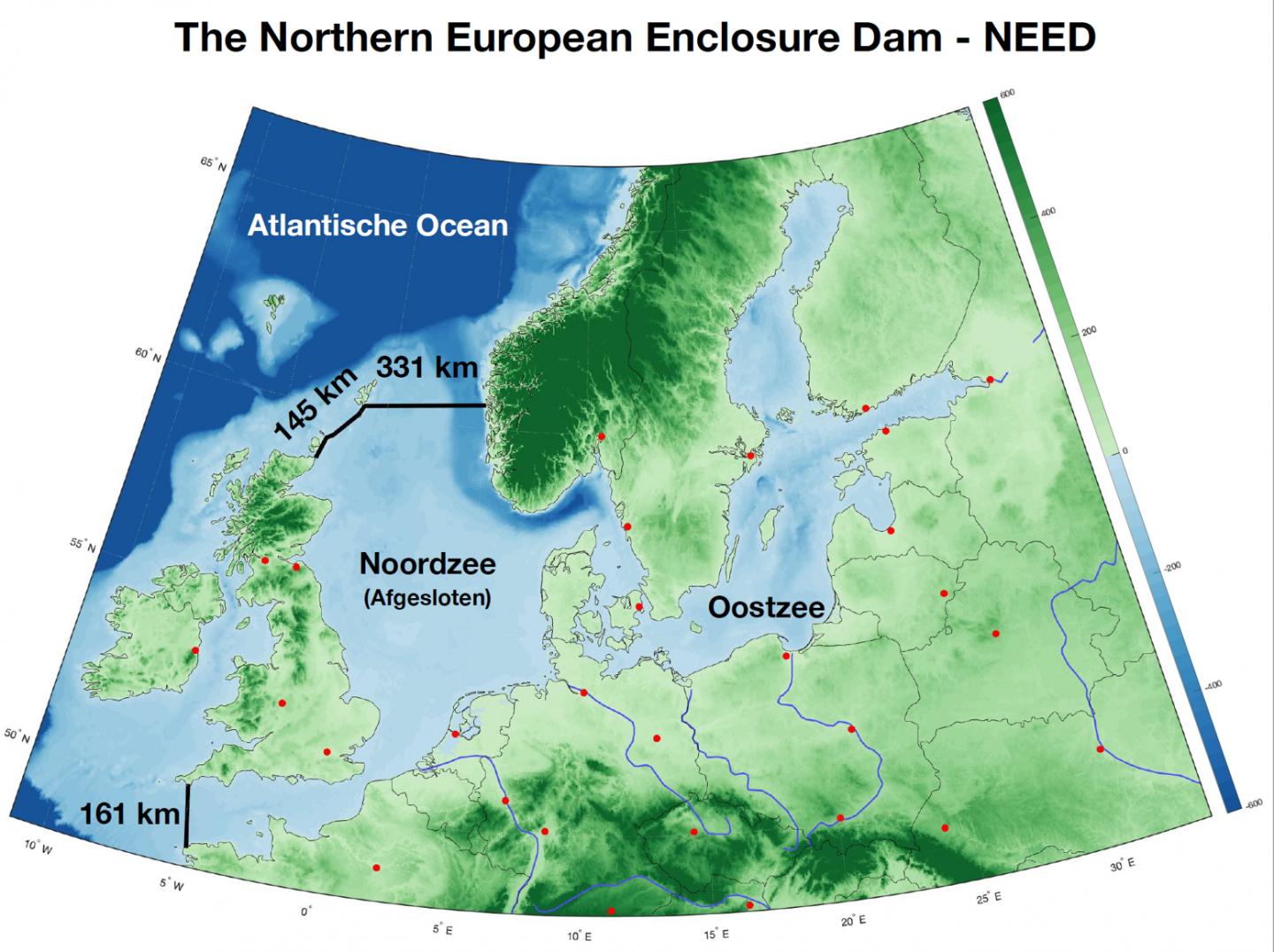 The Northern European Enclosure Dam -- NEED