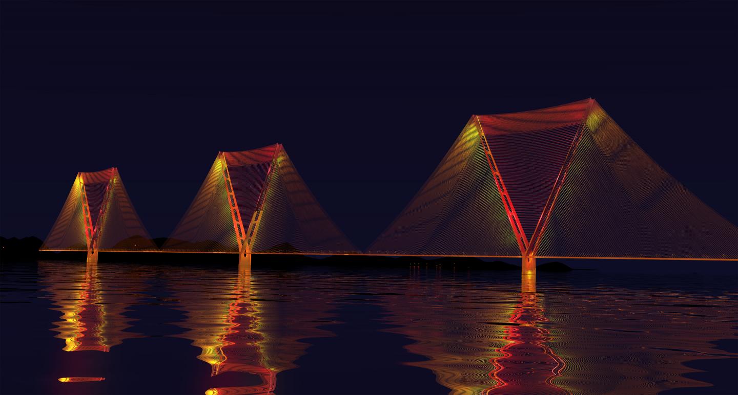 Split-Pylon Concept Bridge