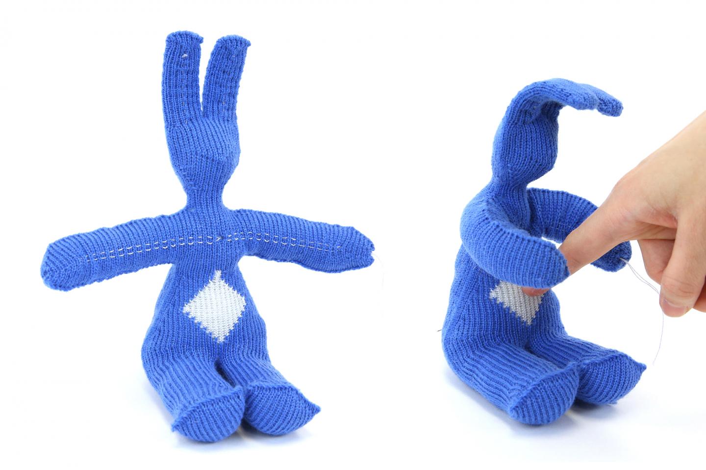 Knitted Bunny That Responds To Touch