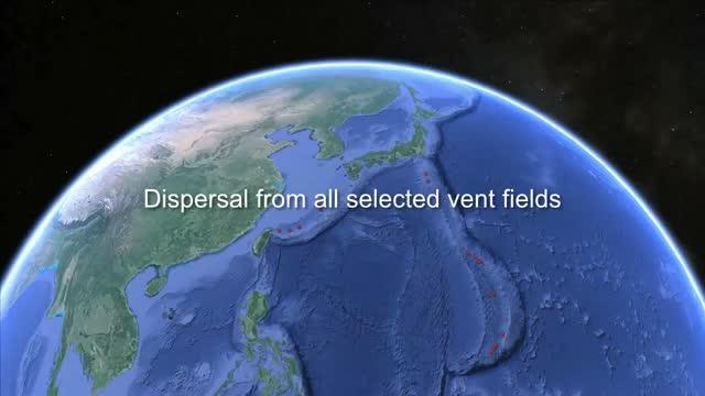 Dispersal from Selected Western Pacific Ocean Vent Fields