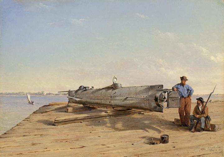 Chapman Painting of HL Hunley
