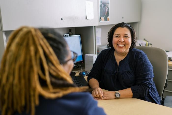 Dr. Vanessa Diaz of the Medical University of South Carolina (right)