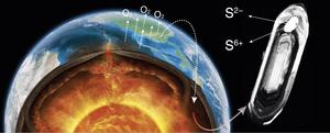 Tiny mineral inclusions picture for the first time oxygen accumulated in the atmosphere and changed the composition of the mantle