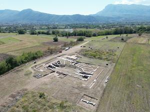 View of Interamna Lirenas excavation from above.