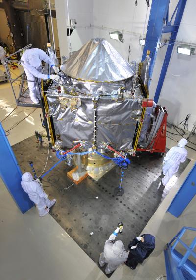 NASA's MAVEN Spacecraft Undergoes Acoustics Testing