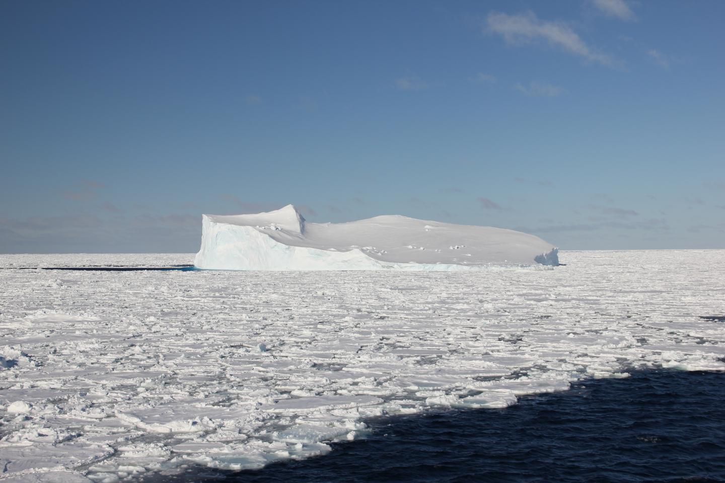 Iceberg in Antarctic Sea Ice