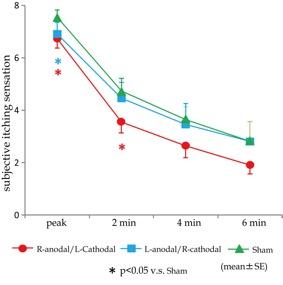 Time-Dependent Changes in Itching Sensations