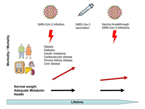 Metabolic disorders, COVID-19 and vaccine-breakthrough infections