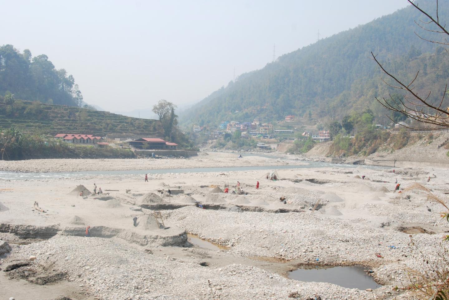 Nepal sand pit