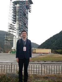 Dr. Bo Wu at the Chang'e-4 Launch Site