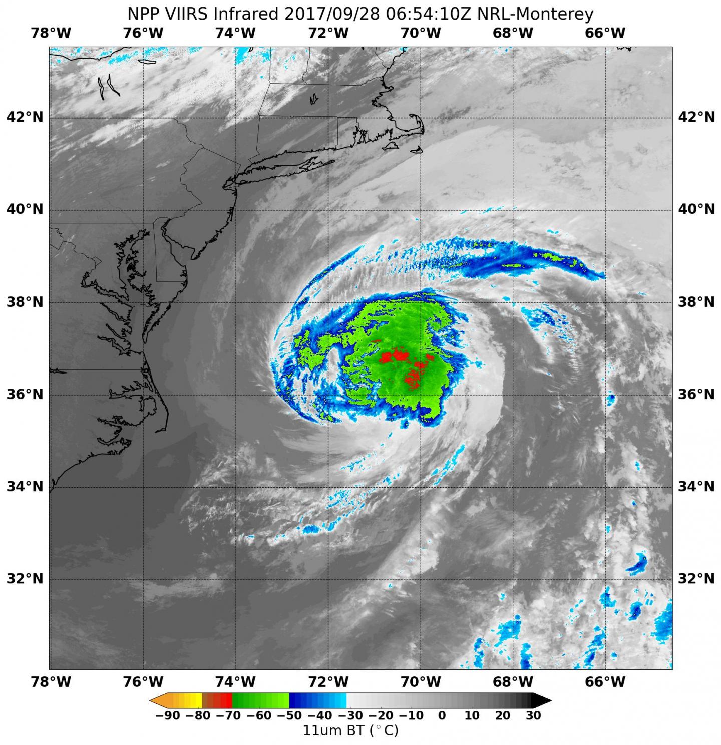 Suomi NPP image of Maria