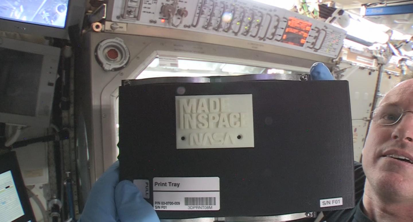 First Object Made in Space by 3-D Printing