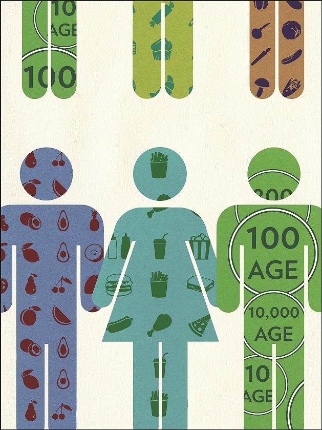 Stylized Image Suggesting a Link Between AGEs and Diet