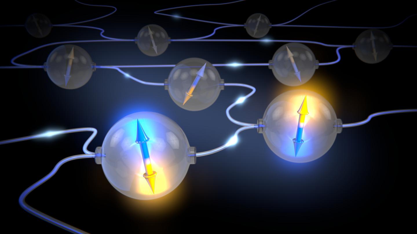Artist Impression of a Quantum Network