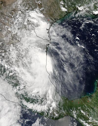 NASA's Aqua Satellite Captured the Remnants of Tropical Depression Dolly