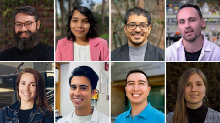 Photo collage of the 8 recipients of the 2024 Mendez Scholar Award