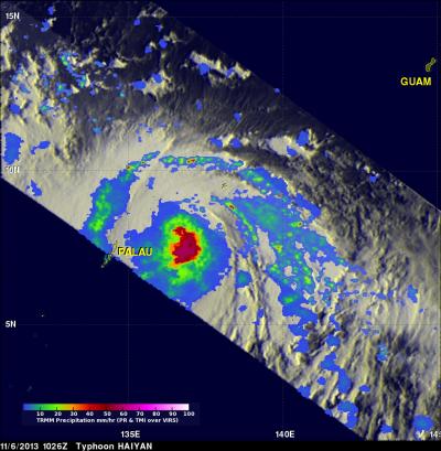 TRMM Image of Haiyan