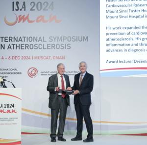 Valentin Fuster, MD, PhD Receives Top Honor from the International Atherosclerosis Society