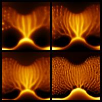 Vortices Penetrating into a Superconducting Lead Film