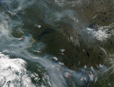 Wildfires in Central Canada