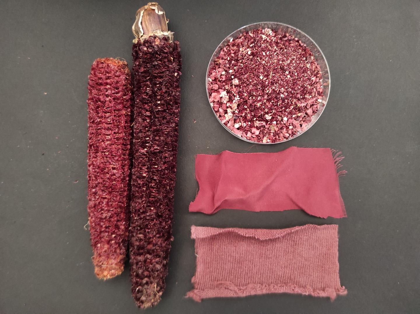Waste from Making Purple Corn Chips Yields a Natural Dye, Supplements, Kitty Litter