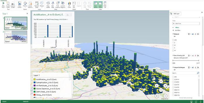 Embodied carbon in Chicago buildings