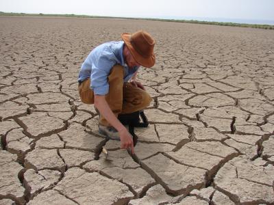 Dried up Lake in Western China