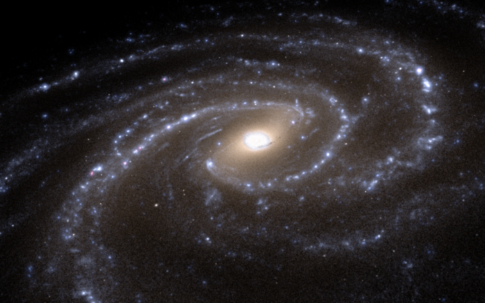 A Milky-Way-like galaxy simulated by the supercomputer ATERUI II