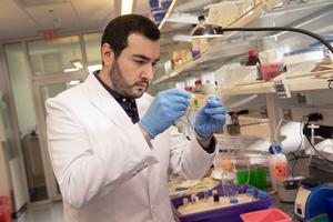 Eliver Ghosn in lab