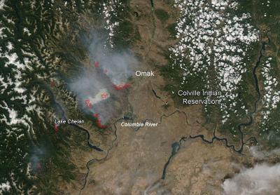 Carlton Fire Complex, Washington -- July 22, 2014