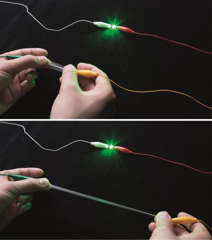 New Elastic Conductor Demonstrates High Stretchability and Conductivity