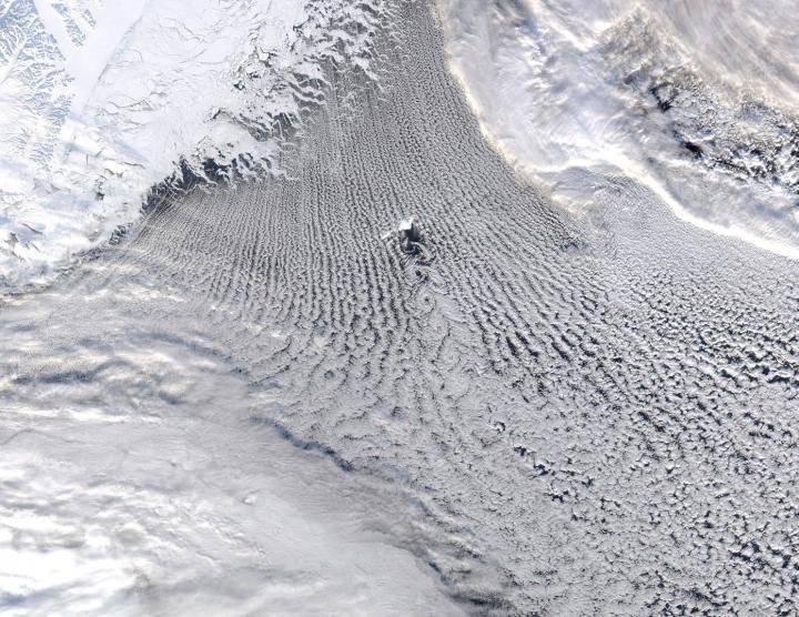 Cloud Patterns Over the Greenland and Iceland Seas