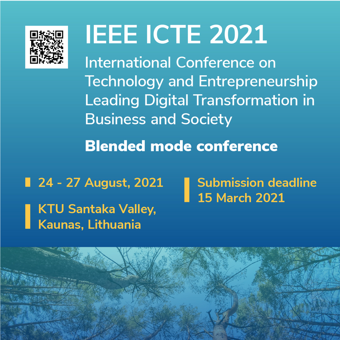 2021 International Conference on Technology and Entrepreneurship