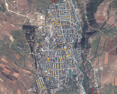 AAAS Satellite Image Analysis Reveals South Ossetian Damage (2 of 3)