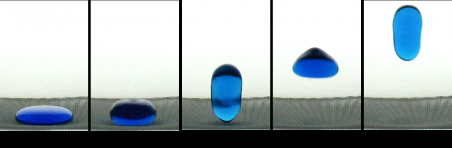 A 2-mL 'Puddle' of Water Spontaneously Jumps