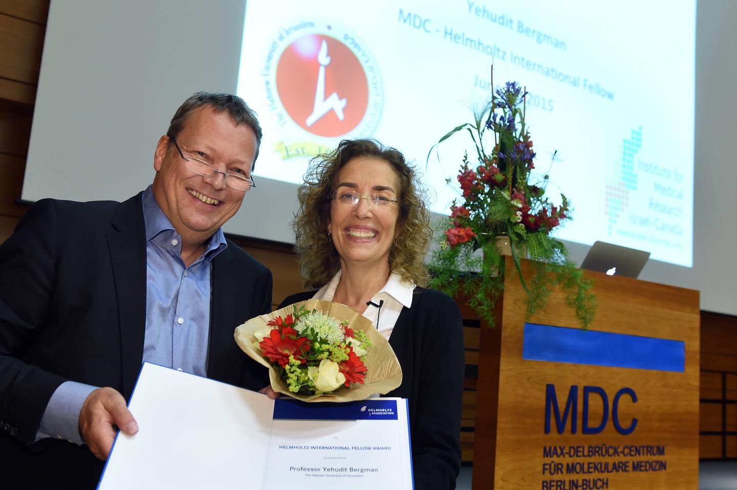 Helmholtz International Fellow Award for Professor Yehudit Bergman of the Hebrew University