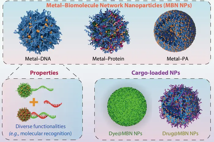 Metal–biomolecule network nanoparticles (MBN NPs)