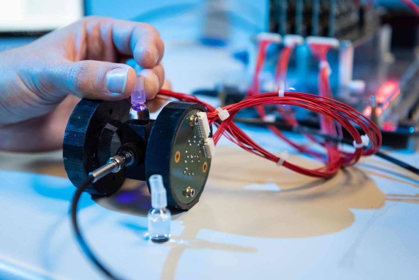 Close up of the Testing Kit