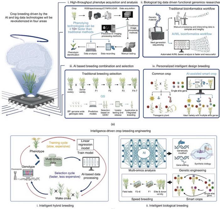 Revolutionizing crop breeding: the era of next-generation AI and big data-driven intelligent design breeding.