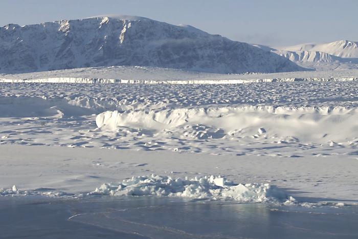 The 79°North Glacier on the north-east coast of Greenland